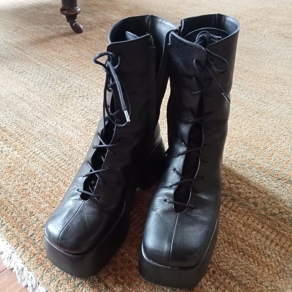 Simon Miller leather black platform 39
